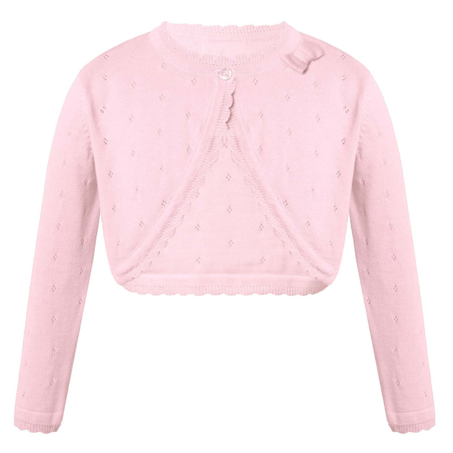 Girls Knitted Shrug Cardigan (Age 24M-13YRS) Pink