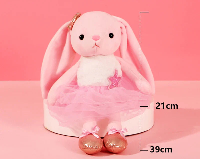 Plush Long Eared Ballerina Stuffed Toy - 35-39cm