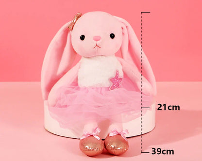 Plush Long Eared Ballerina Stuffed Toy - 35-39cm