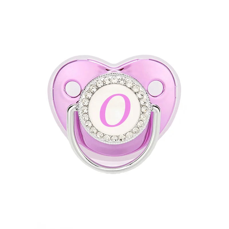 Metallic Purple Pacifier With Cover BPA Free Silicone Dummy