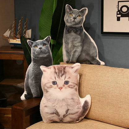 Plush Decorative Pillow British Shorthair Cat Stuffed Toy - 50CM
