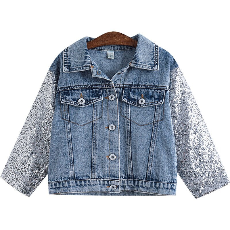 Girls Unicorn Sequin Denim Jacket (Age 3-7YRS)