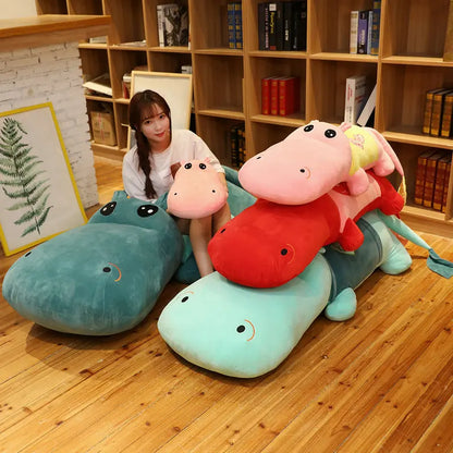 Plush Huge Cute Hippo Stuffed Pillow Toy - 60-150cm