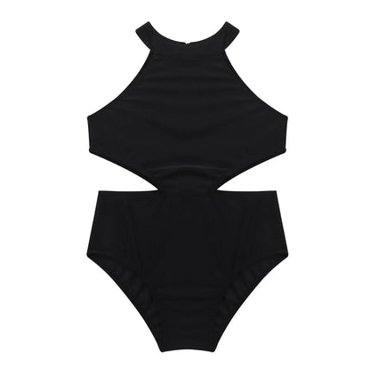 Girls Ballet Dance Halter Leotard (Age 5-12YRS)