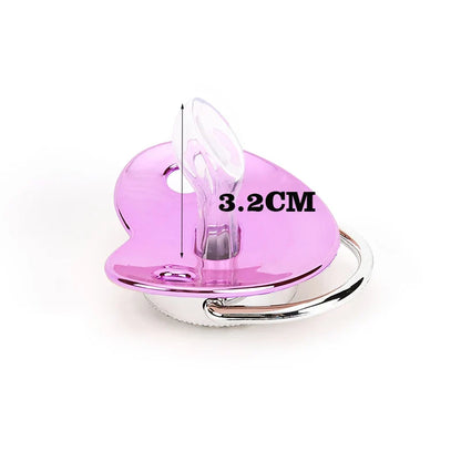 Metallic Purple Pacifier With Cover BPA Free Silicone Dummy