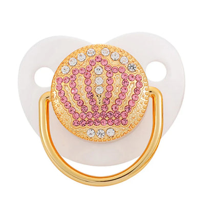 Baby Rhinestone Bling Pacifier Dummy Clip