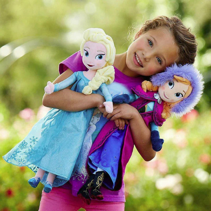 Frozen Princess Anna & Elsa Plush Dolls â€“ 40cm Soft Stuffed Toys | Disney-Inspired Character Plushies
