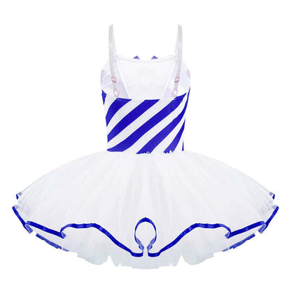 Girls Ballerina Fairy Prom Leotard Dress (Age 4-14 YRS)