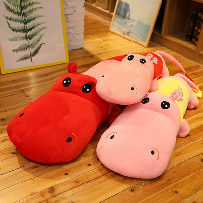 Plush Huge Cute Hippo Stuffed Pillow Toy - 60-150cm