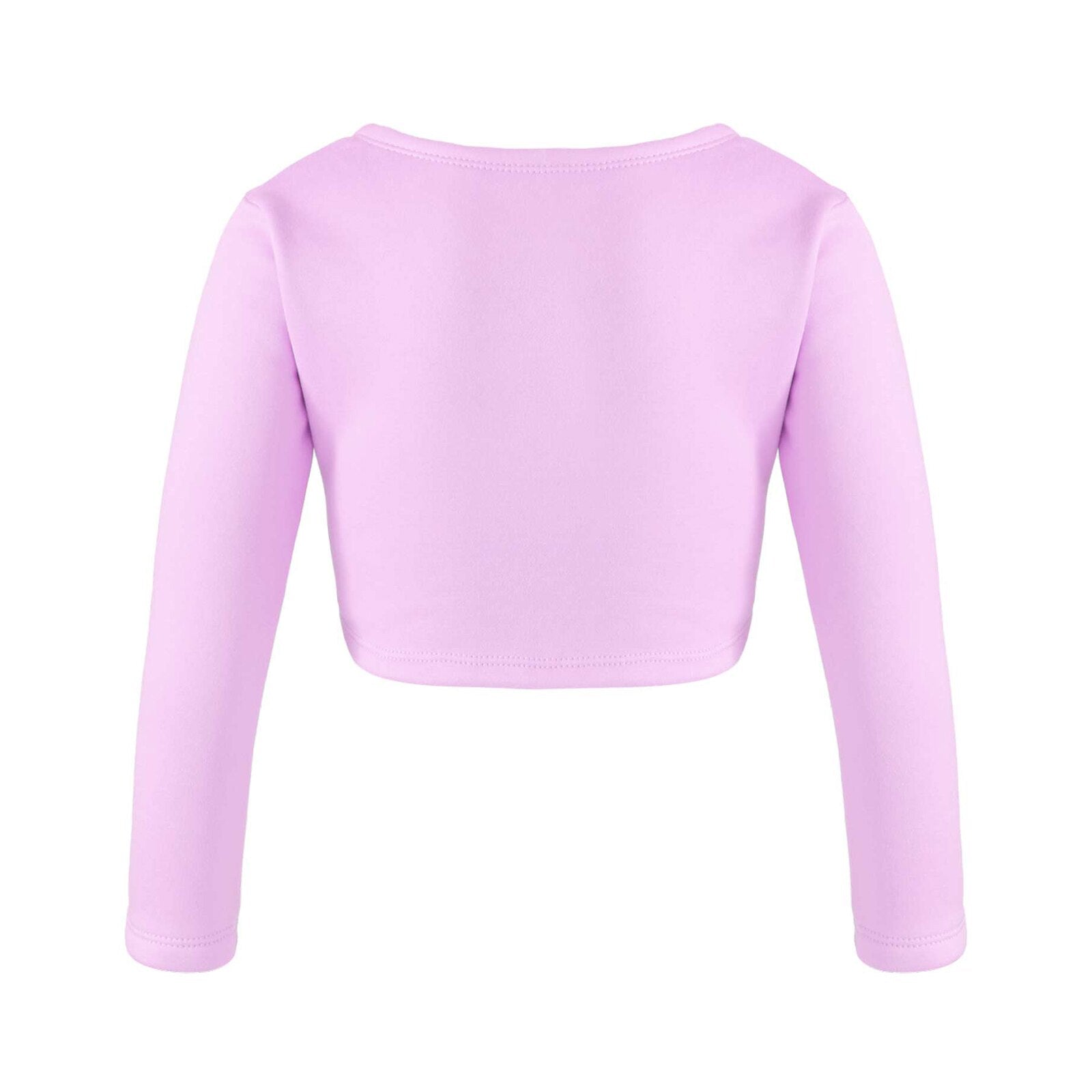 Girls Long Sleeve Wrap Crop Top (Age 5-16YRS)