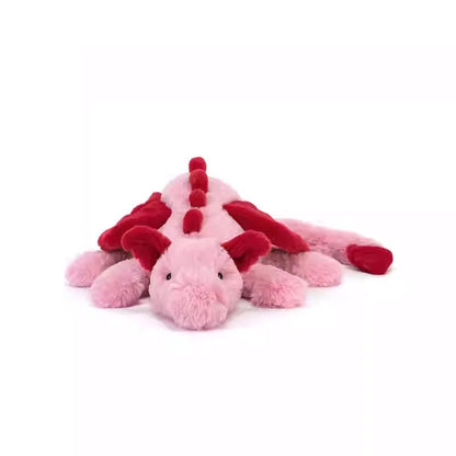 Jellycat‑Style Bunny & Crimson Dragon Rose Bouquet Plush Toy