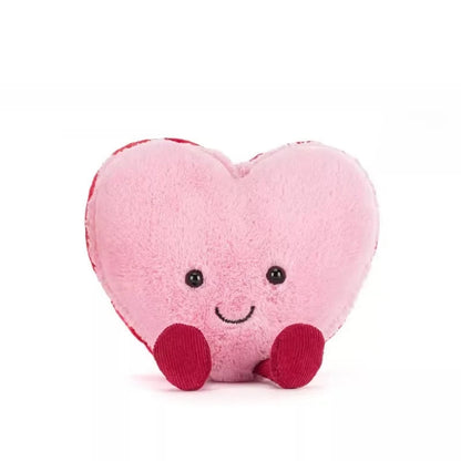 Jellycat‑Style Bunny & Crimson Dragon Rose Bouquet Plush Toy Pink Macaron Heart