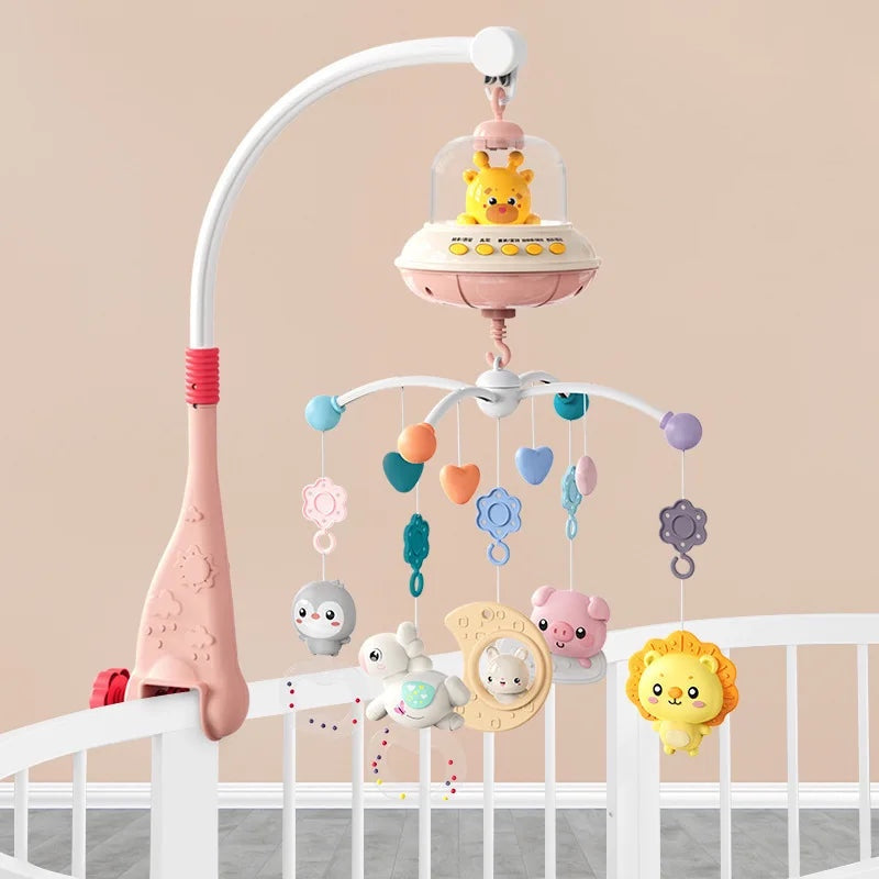 Musical Baby Crib Mobile with Lights Music Projection for Infants Remote Control Toy
