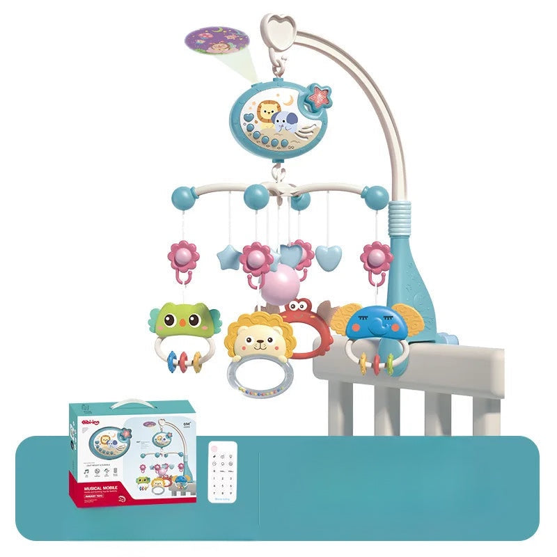 Musical Baby Crib Mobile with Lights Music Projection for Infants Remote Control Toy
