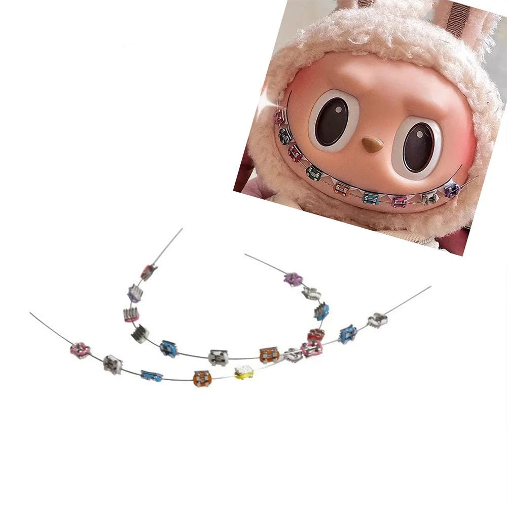 Labubu Doll Steel Teeth Colorful Braces Accessories Multi
