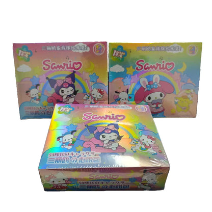 Sanrio Trading Cards Featuring Kuromi, Hello Kitty, and My Melody