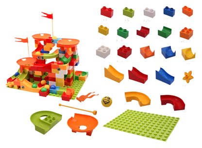 Large DIY Marble Run Track - 74-296 PCS