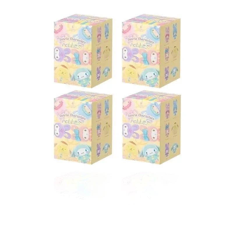 Sanrio Rabbit Series Blind Box – Kuromi, Melody, Yugui Dog & More Random 4 pcs