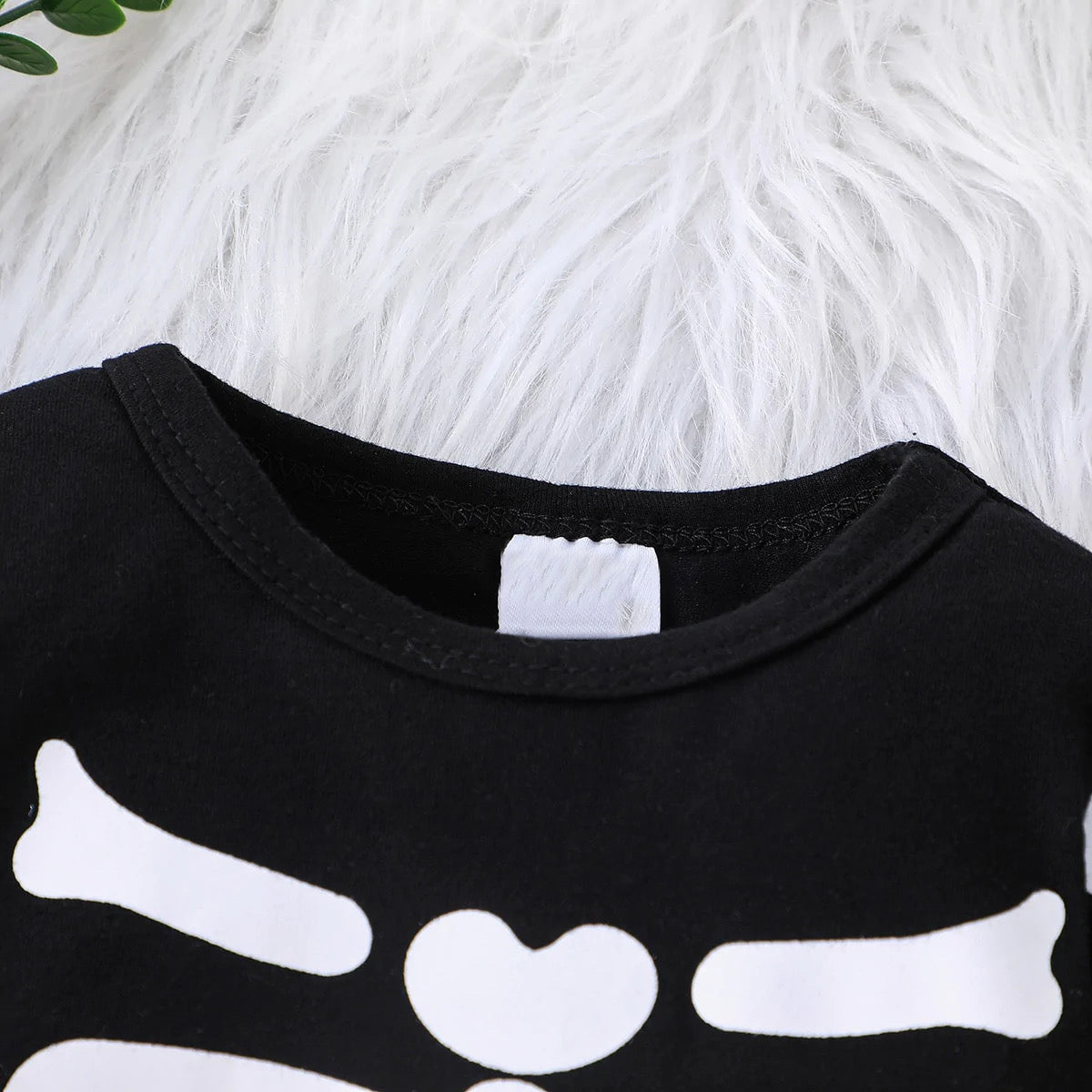 Baby Black Skeleton Print Jumpsuit Gro & Hat (Age Newborn - 18M)