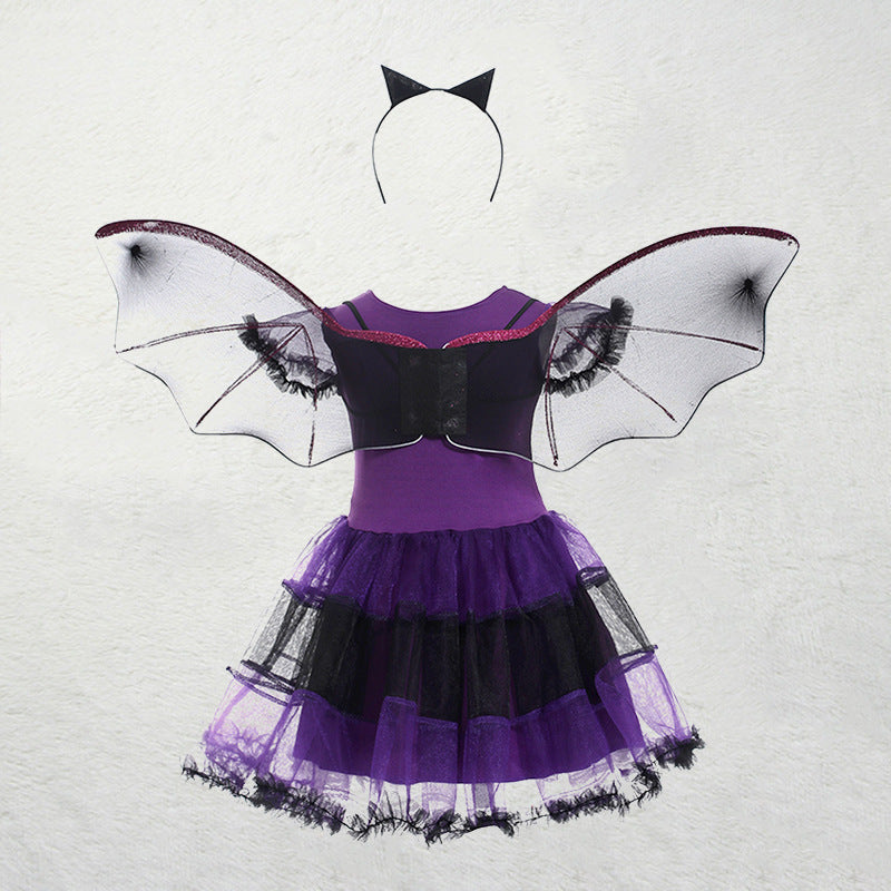 Children's Role-playing Witch Costumes Baby Girls Halloween Costumes Cosplay Costumes Kids Dress Performance Costumes