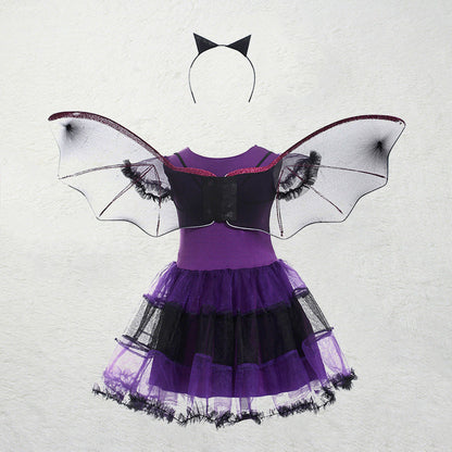 Children's Role-playing Witch Costumes Baby Girls Halloween Costumes Cosplay Costumes Kids Dress Performance Costumes