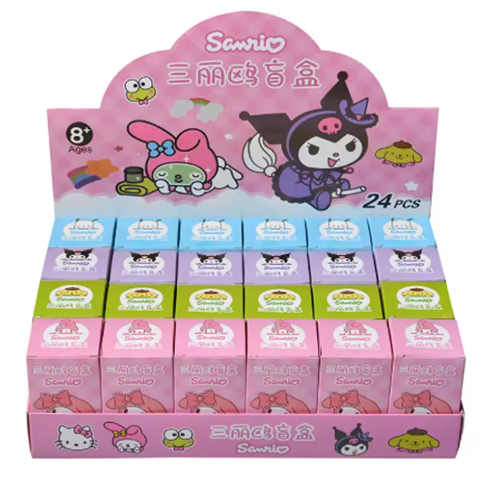 24-Piece Capybara, Stitch & Sanrio Set | Mini Keychain Collectibles | Blind Box Multicolor D
