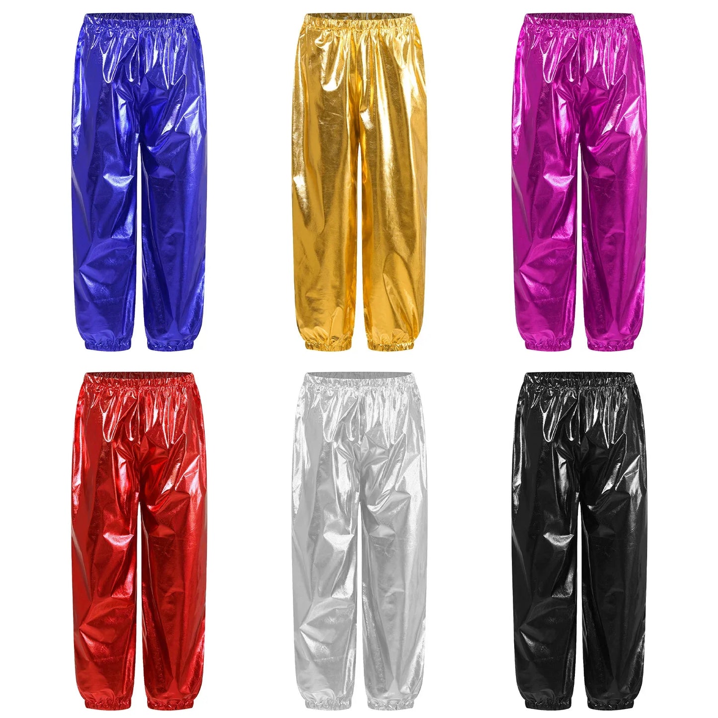 Kids Metallic Dance Trousers (Age 24M-16 YRS)