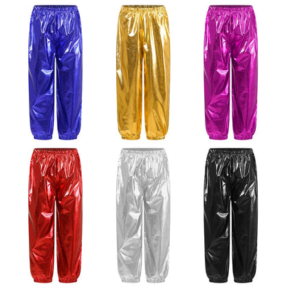 Kids Metallic Dance Trousers (Age 24M-16 YRS)
