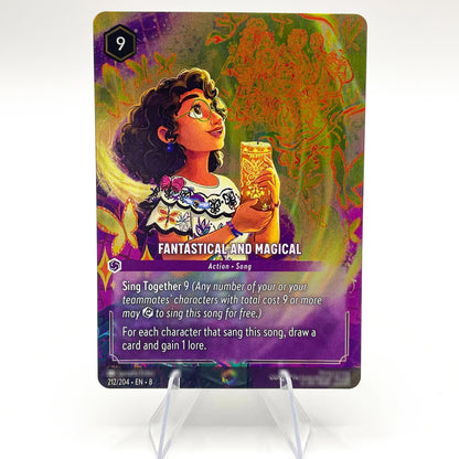 Lorcana Proxy Chapter 8 – Enchanted Foil TCG Card Set | Mushu, Perdita, Bambi, Lilo, Jasmine, Kuzco | English Edition 212-EN-8