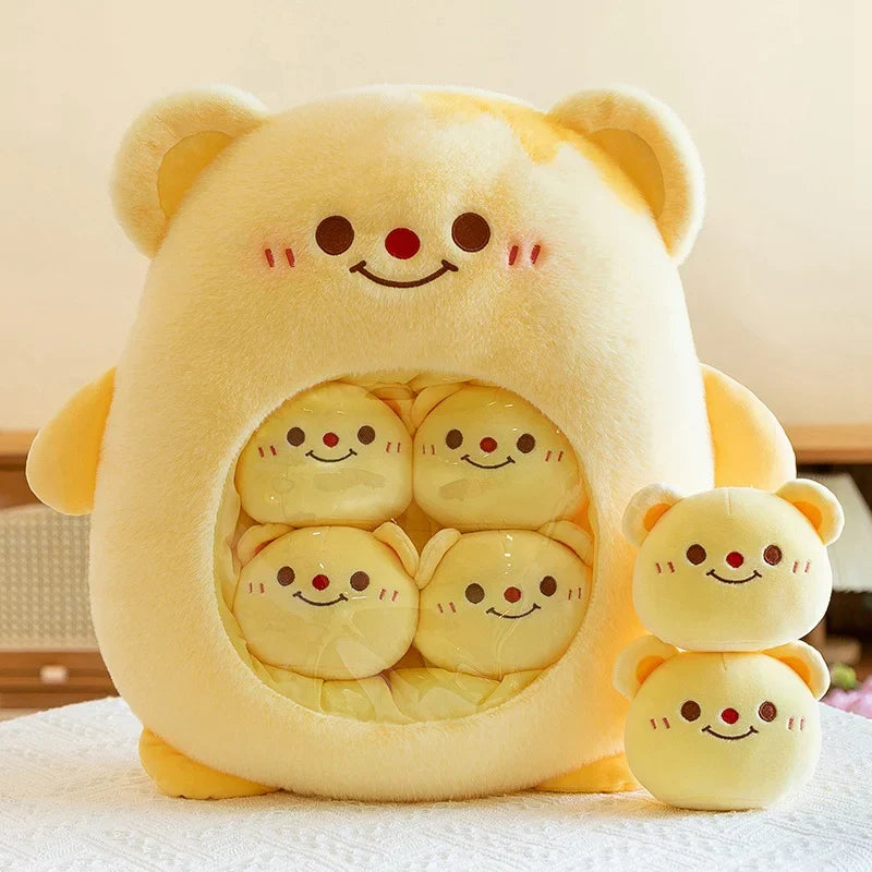 Plush Panda Koala Capybara Pudding Bag Stuffed Toy 35-50cm