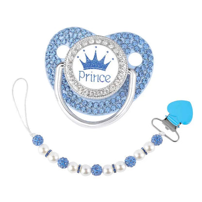 Luxury ‘Princess’ Rhinestone Crown Pacifier Dummy Clip