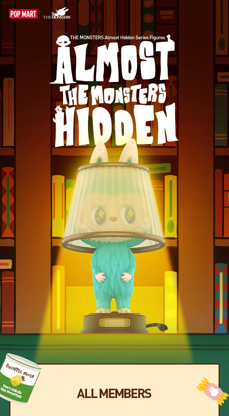 POP MART THE MONSTERS Almost Hidden Series Blind Box Toys Kawaii Anime Action Figure Caixa Caja Surprise Mystery Box Dolls Girls