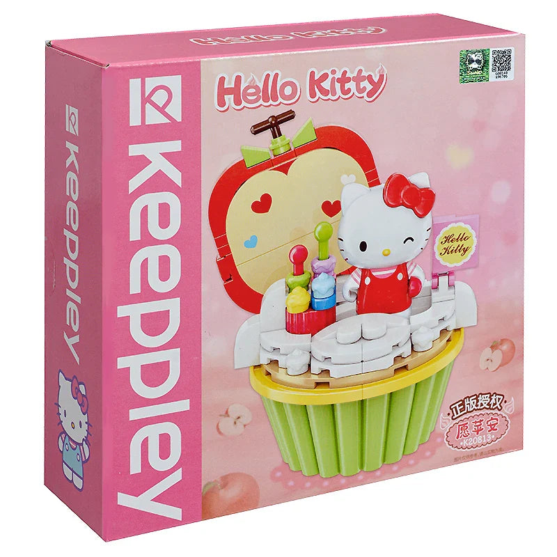 Sanrio Cake Cup DIY Building Block Figures – Hello Kitty, Kuromi, My Melody & More Multicolor With Box K20813