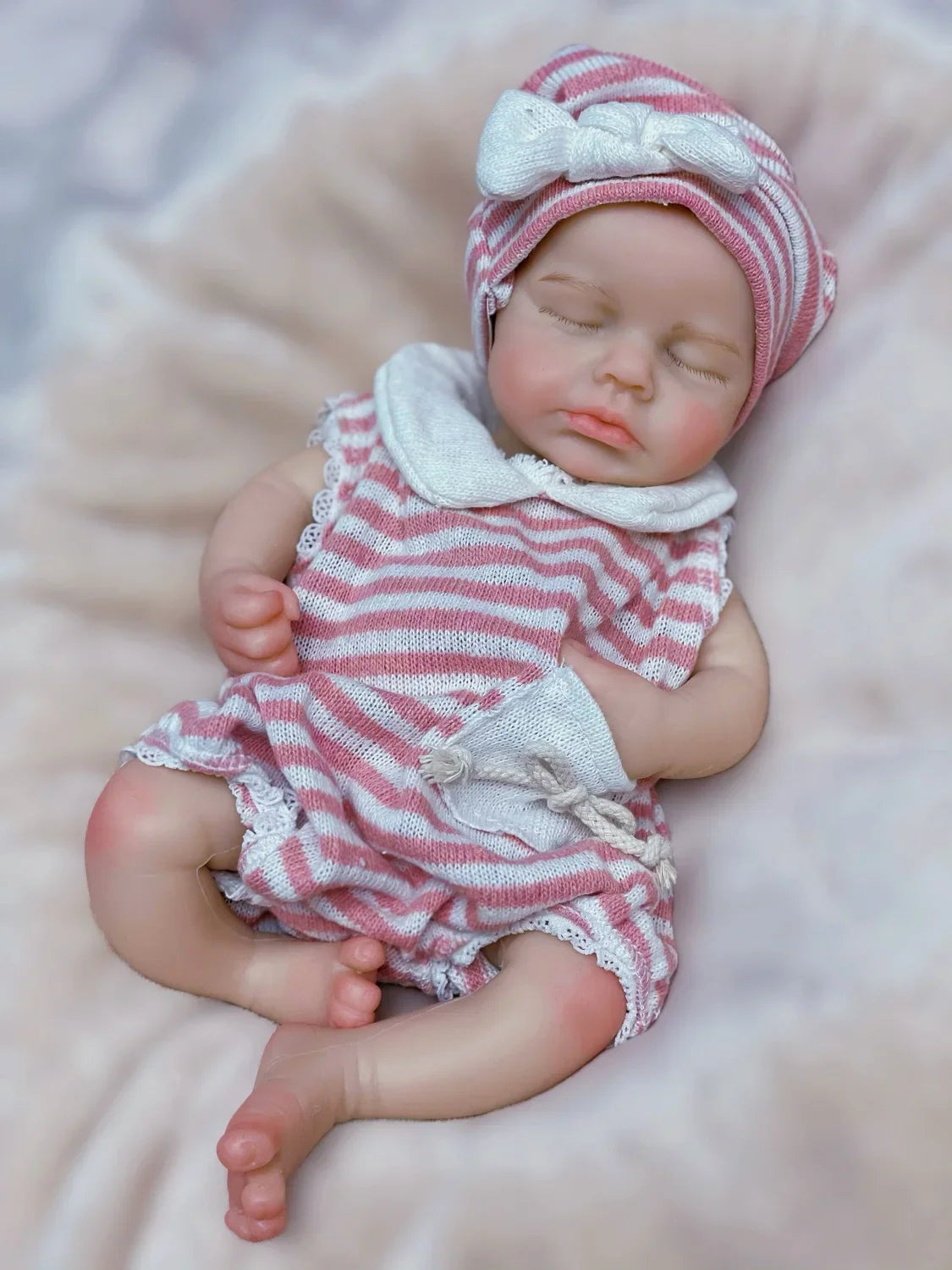 LouLou Bebe Reborn Baby Girl 33cm Pink