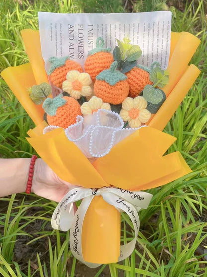 Plush Strawberry Orange Stuffed Flower Gift Bouquets - 40cm