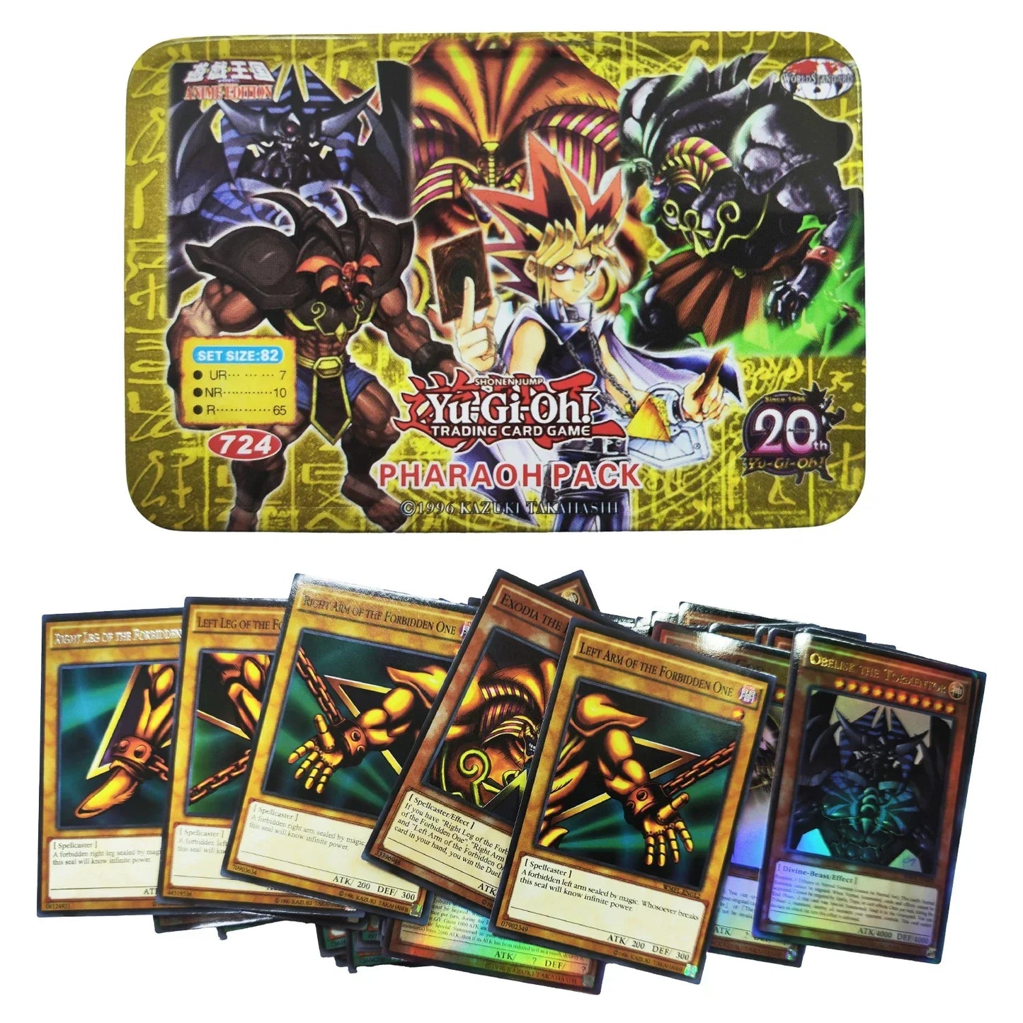 Yu-Gi-Oh! Exodia Pack – English Holographic Duel Card Set with Golden White Dragon & Tin Box | Collector’s Edition style7-82sheets