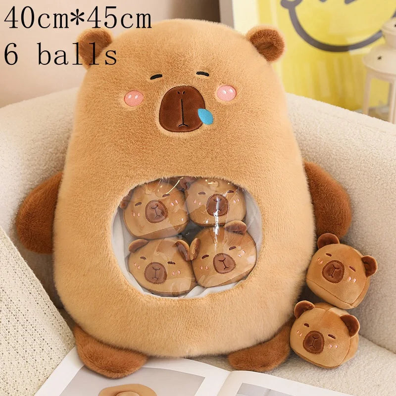 Plush Panda Koala Capybara Pudding Bag Stuffed Toy 35-50cm