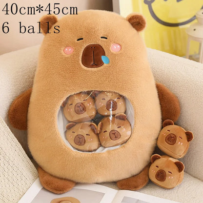 Plush Panda Koala Capybara Pudding Bag Stuffed Toy 35-50cm