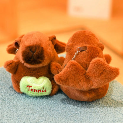Plush Cute Capybara Stuffed Toy Hoodie with Wings - 12cm