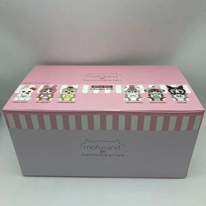 Mofusand x Sanrio Characters Vinyl Dolls – Finished Model Figures | Hello Kitty, Kuromi, My Melody & More Multi Whole Box 6 pcs