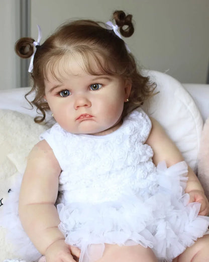 Reborn Baby Girl Realistic Silicone Doll - 60cm