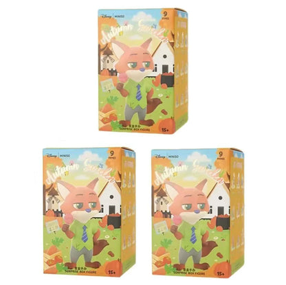 MINISO Disney Zootopia Autumn Garden Series Blind Box Figure Lucky Dip - 3 Boxes