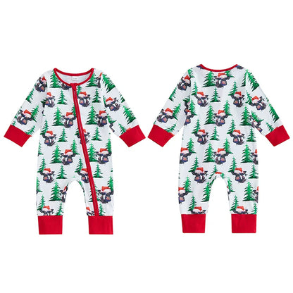 Baby Girls/Boys Christmas Print Romper (Age Newborn-12M)
