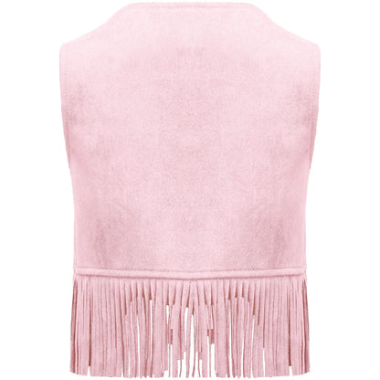 Baby Boys/Girls Western Cowboy Suede Tassels Vest (Age Newborn-24M)