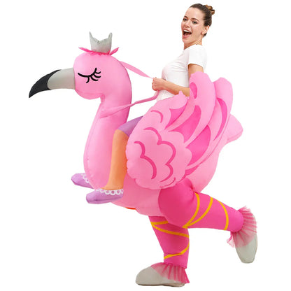 Adult Chicken Inflatable Rooster Costume Animal Flamingo Costume