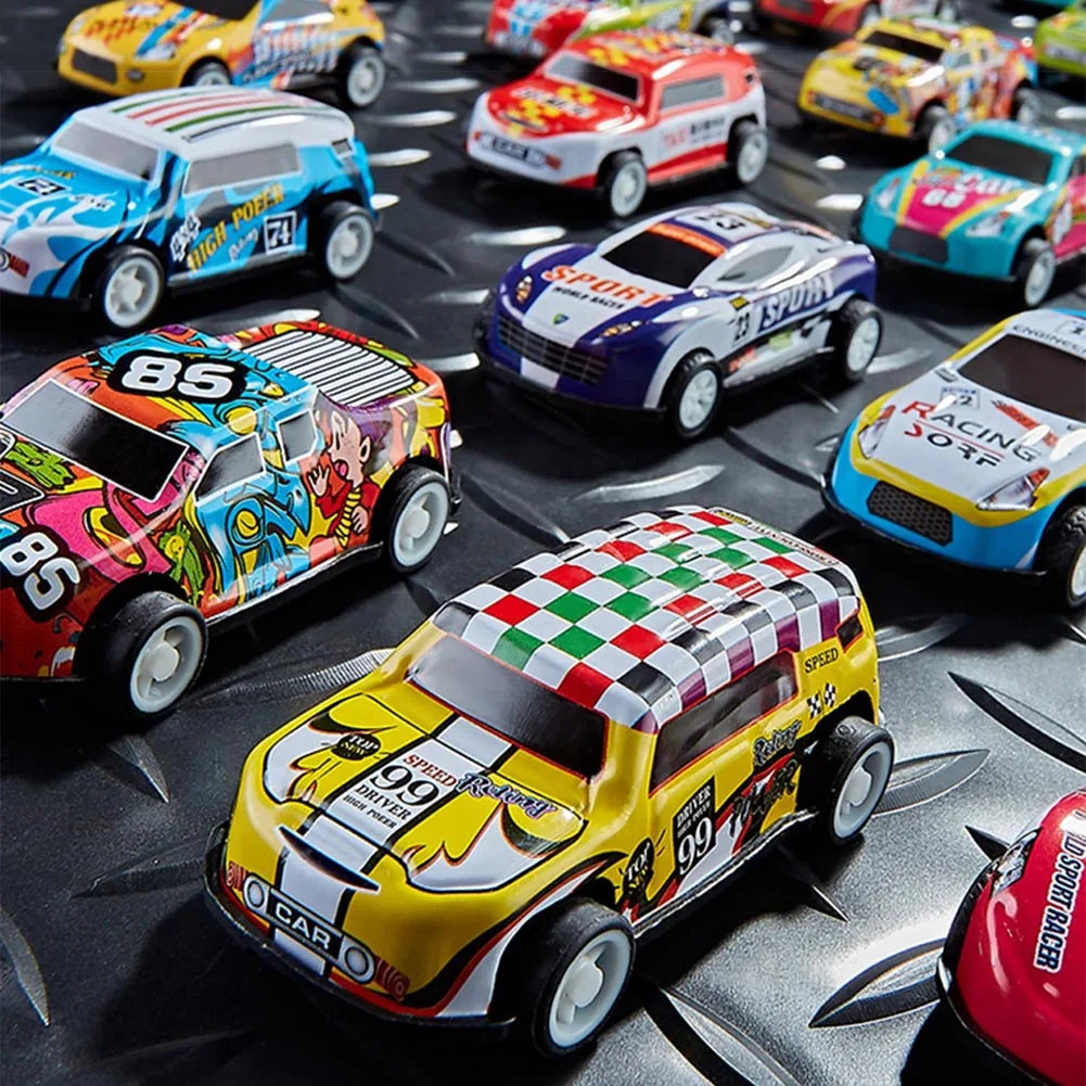 50/30/20Pcs Mini Alloy Car Model Set with Storage Box