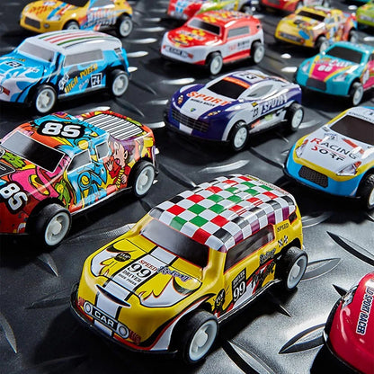 50/30/20Pcs Mini Alloy Car Model Set with Storage Box