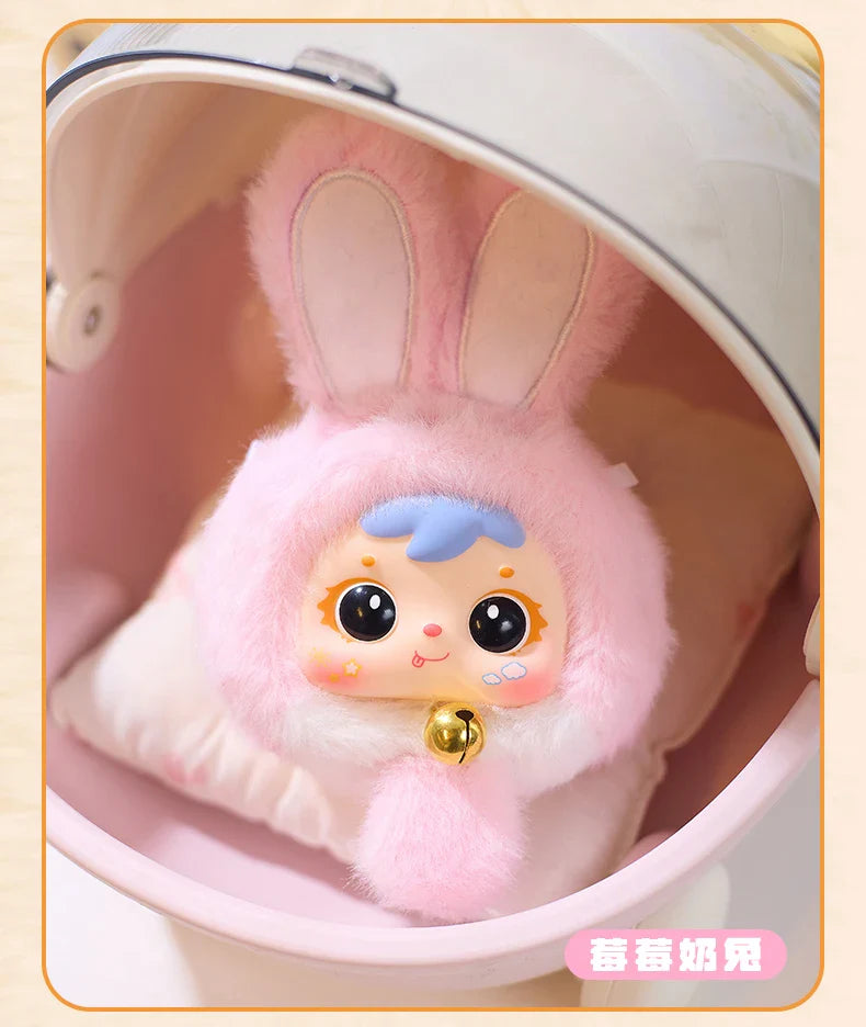 Samuel Mini Fortune Bunny & Baby Animals Blind Box - Cute Vinyl Plush Doll Bag Charm Set, Adorable Girl's Gift Collection