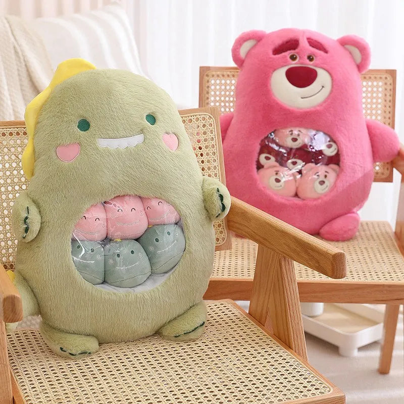 Plush Panda Koala Capybara Pudding Bag Stuffed Toy 35-50cm