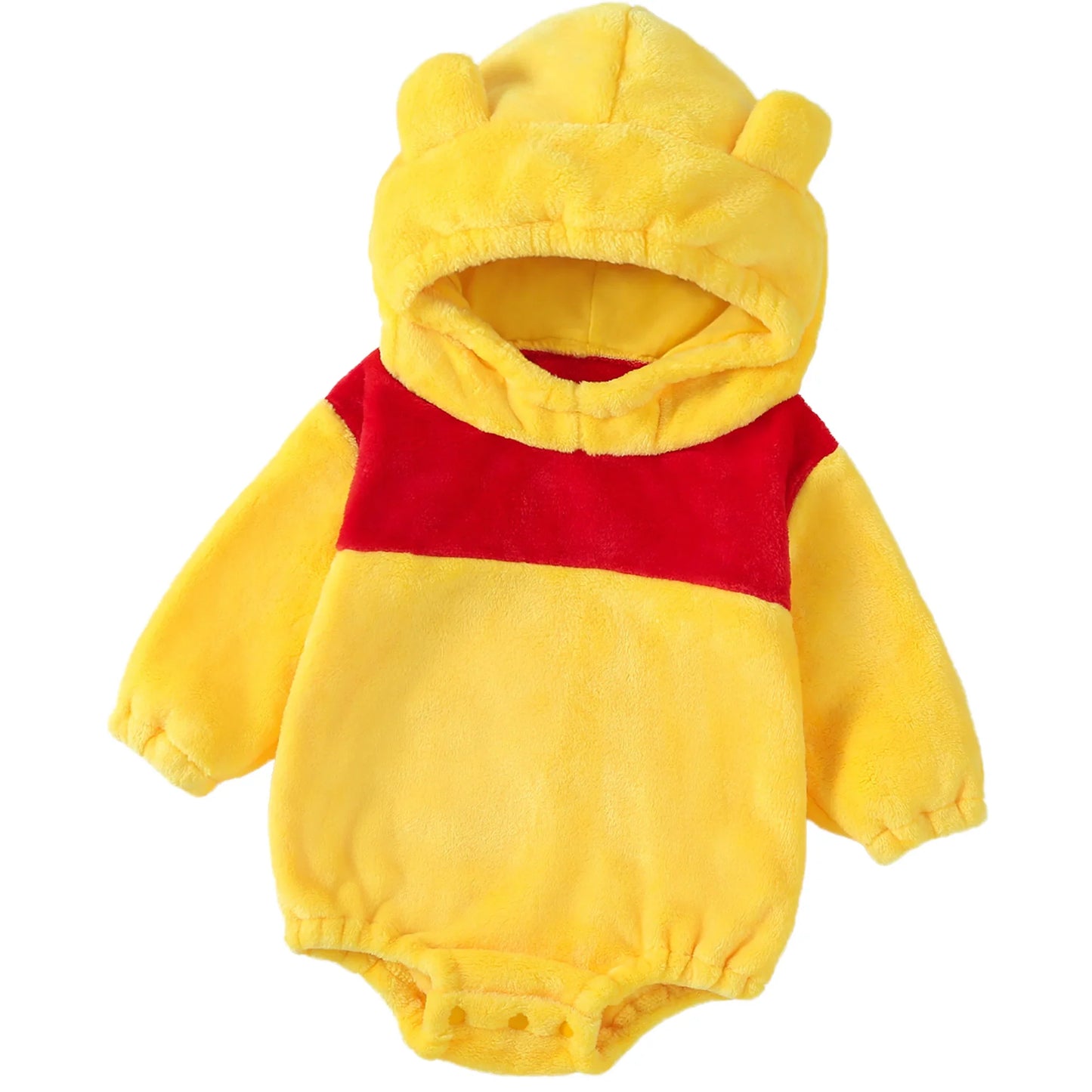 Baby Boys Girls Animal Costume Flannel Animals Hooded Romper Jumpsuits Newborn Halloween Outfit B